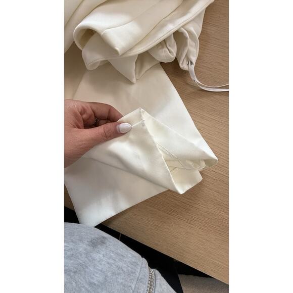 Bardot Camellia Ivory One Shoulder Strap Ruffle Sheath Dress Size US 4 1791 - Picture 11 of 11